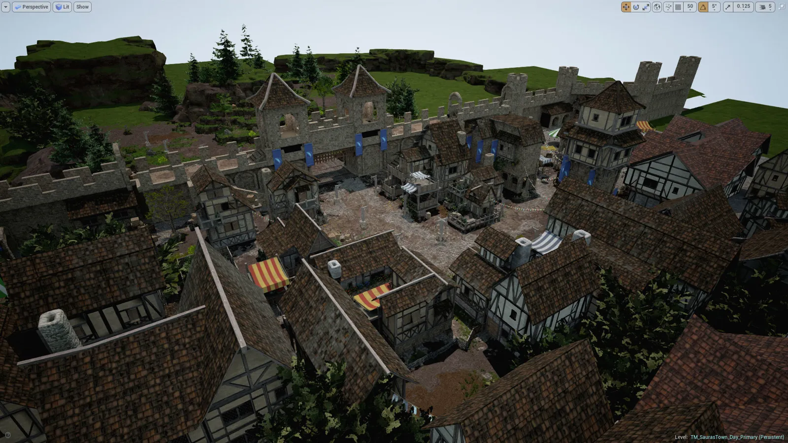 Sauras Town, In-engine Daytime