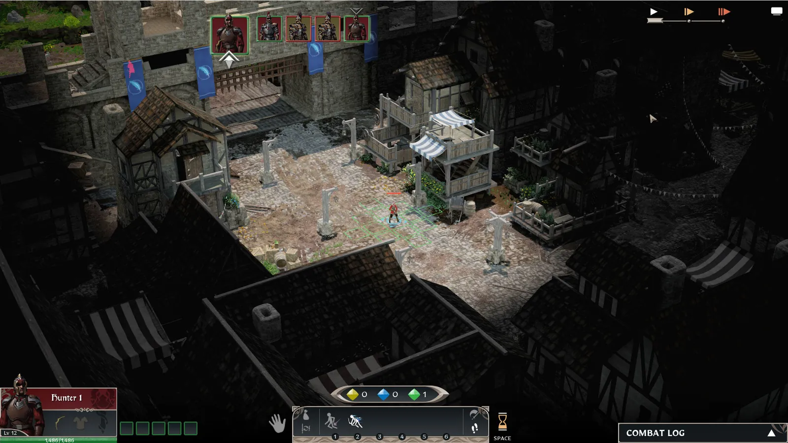 Sauras Town, Day, Fog of War