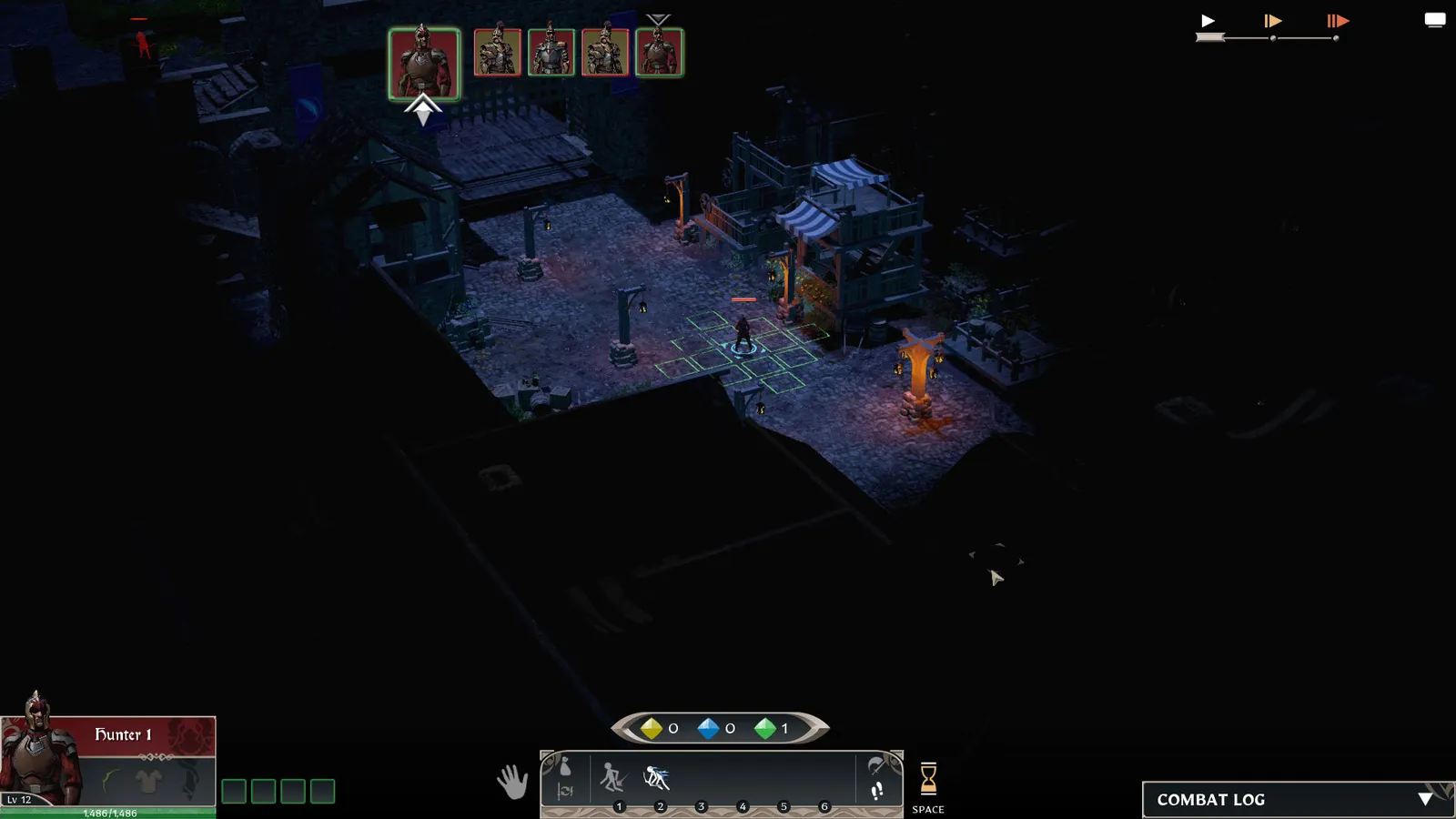 Sauras Town, Night, Fog of War